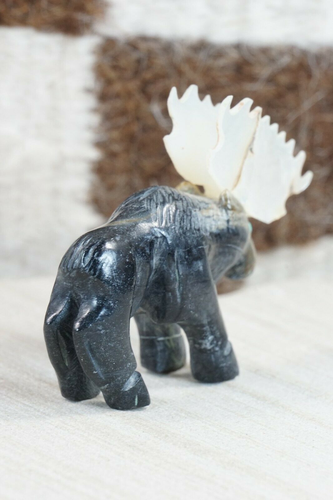 Moose Zuni Fetish Carving - Jonas Hastito