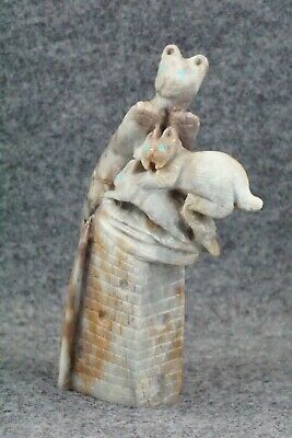 Mountain Lion Zuni Fetish Carving - Colin Weeka