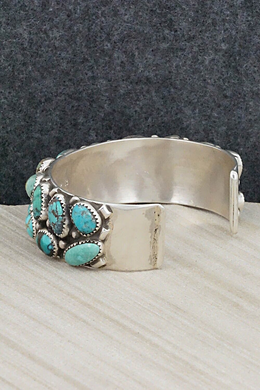 Turquoise & Sterling Silver Bracelet - Priscilla Reeder
