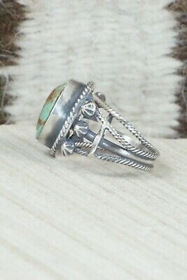 Turquoise & Sterling Silver Ring - Samuel Yellowhair - Size 7