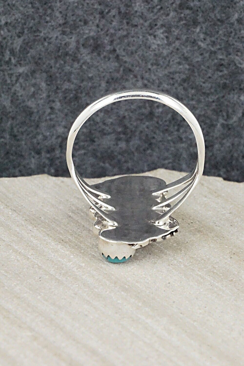 Turquoise & Sterling Silver Ring - Harris Largo - 9