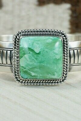 Navajo Turquoise and Sterling Silver Bracelet - Raymond Delgarito