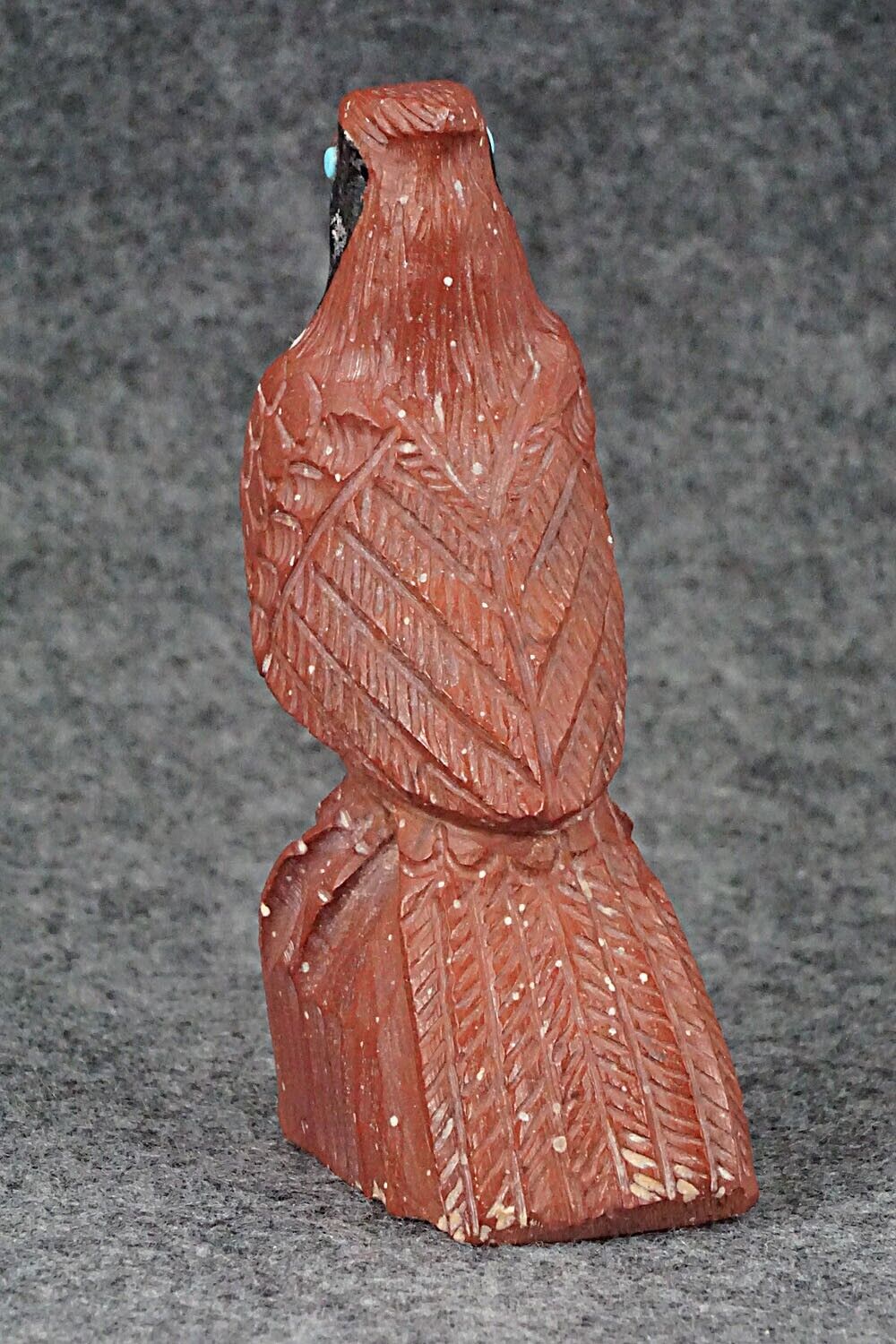 Cardinal Bird Zuni Fetish Carving - Derrick Kaamasee