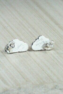 Turquoise & Sterling Silver Earrings - Carol Lateyice - High Lonesome Trading