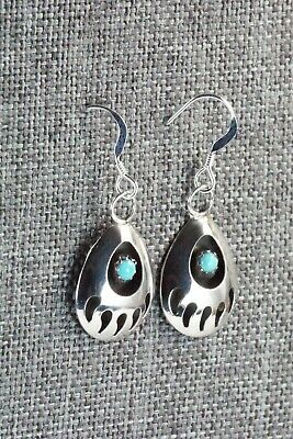 Turquoise & Sterling Silver Earrings - Leta Parker