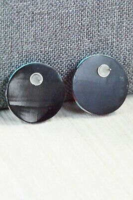 Multi Stone Inlay & Sterling Silver Earrings - Chaslyn Crespin