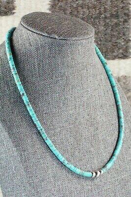 Turquoise & Sterling Silver Necklace - Navajo - High Lonesome Trading