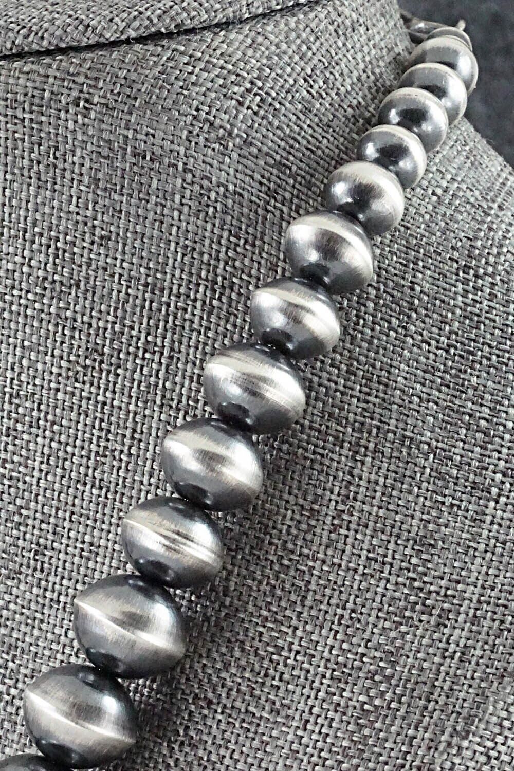 Navajo Pearl Sterling Silver Necklace Set - Preston Haley