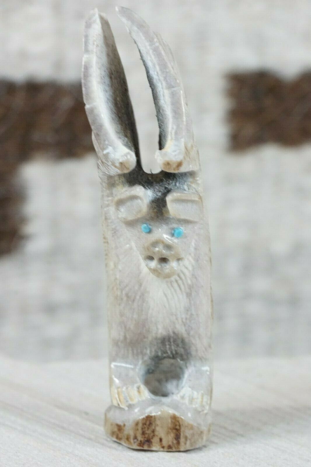Bat Zuni Fetish Carving - Derrick Kaamasee - High Lonesome Trading