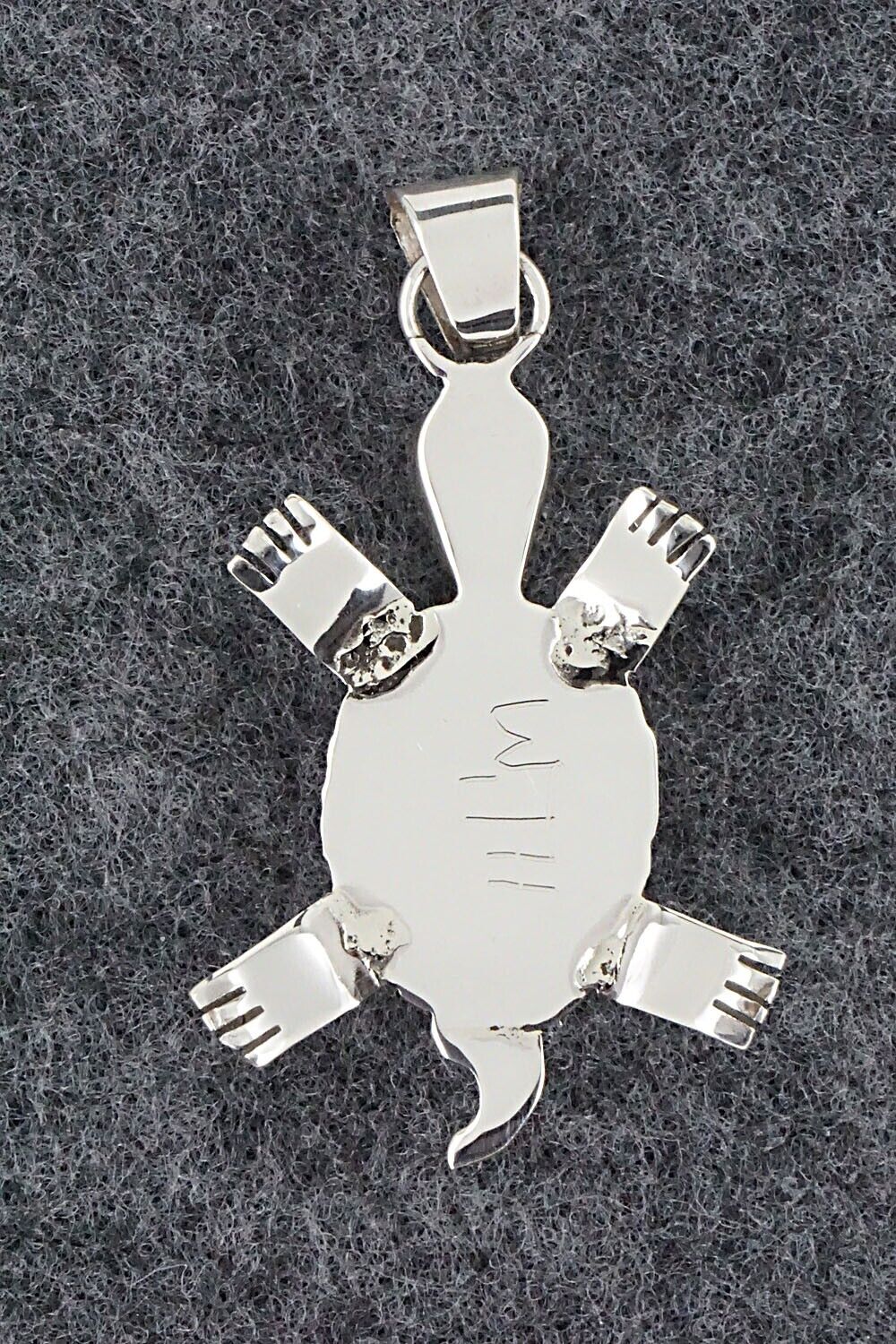 Multi Stone & Sterling Silver Inlay Pendant - Wayne Haloo