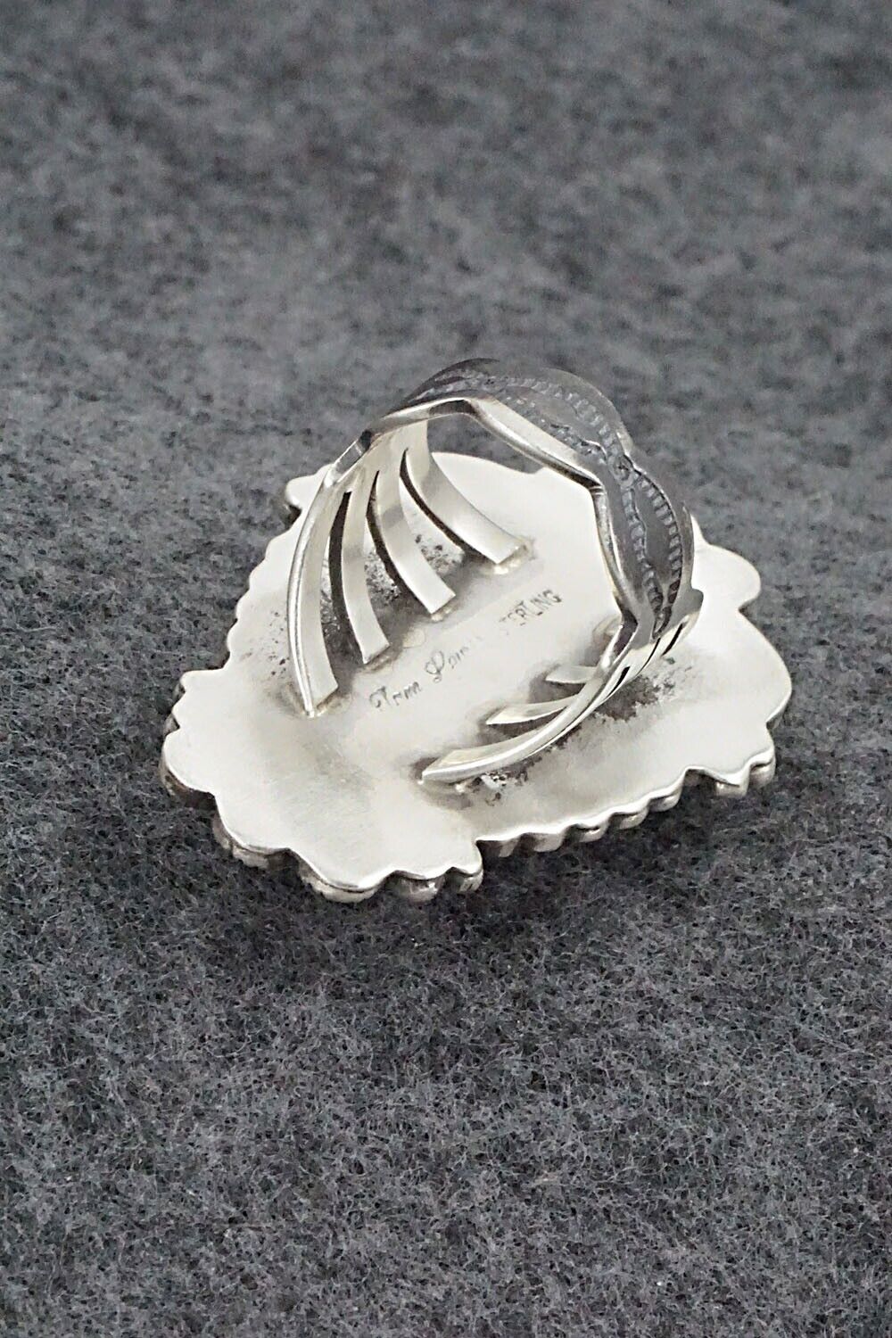 White Buffalo & Sterling Silver Ring - Tom Lewis - Size 6.5