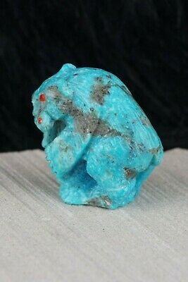Bear Zuni Fetish Carving - Derrick Kaamasee - High Lonesome Trading