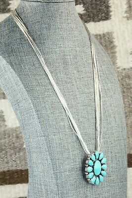 Kingman Turquoise & Liquid Silver Necklace - Greg Yazzie