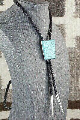 Turquoise & Sterling Silver Bolo Tie - Caroline Malani