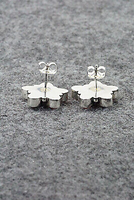 Spiny Oyster & Sterling Silver Earrings - Renelle Perry