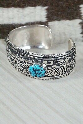 Navajo Turquoise & Sterling Silver Bracelet - Richard Singer