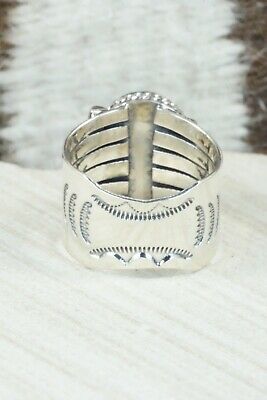 Turquoise and Sterling Silver Ring - Bucky Belin - Size 11.75