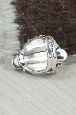 Turquoise & Sterling Silver Ring - Darrell Morgan - Size 5.5
