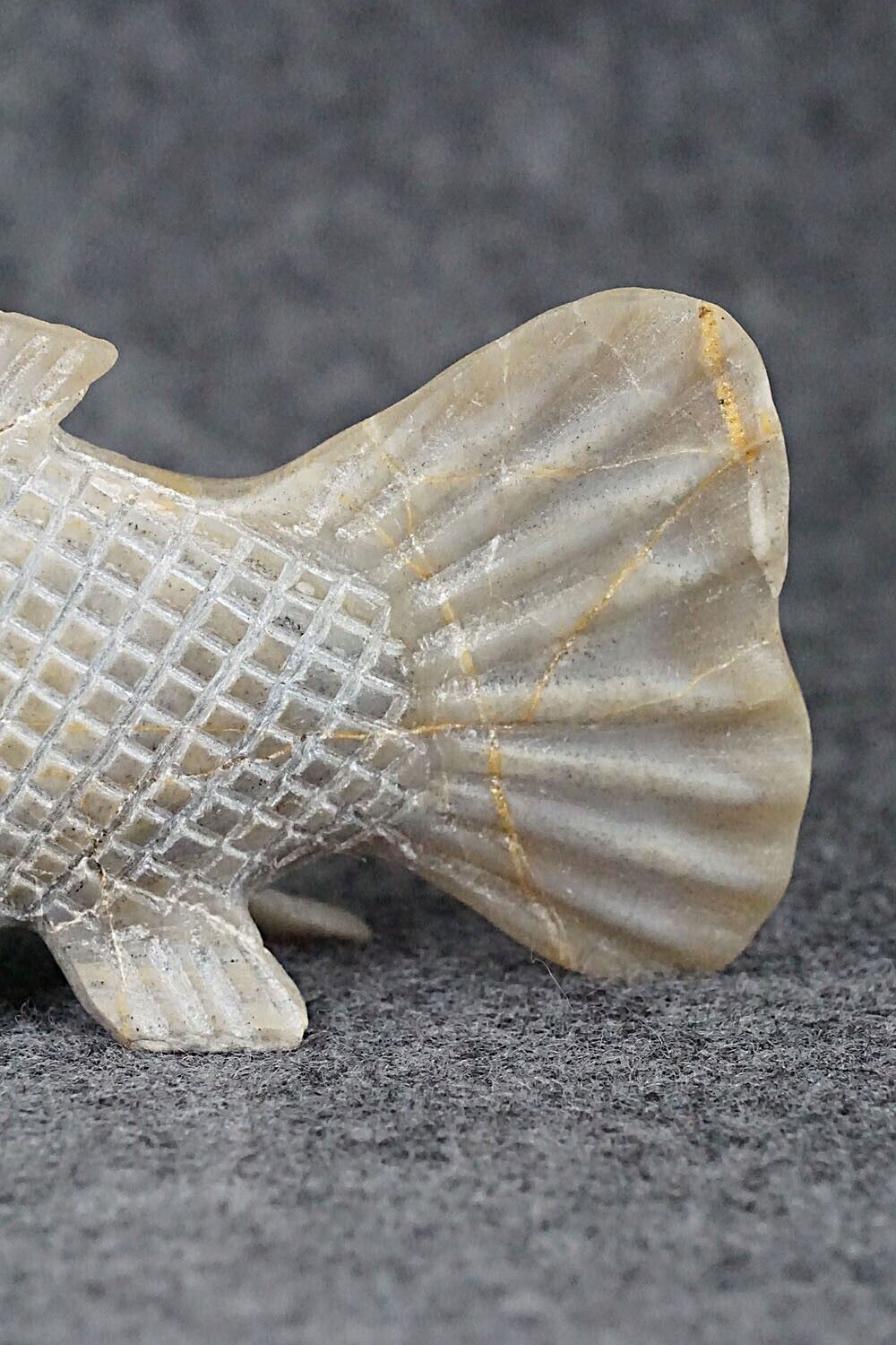 Bass Fish Zuni Fetish Carving - Glendon Lasiloo