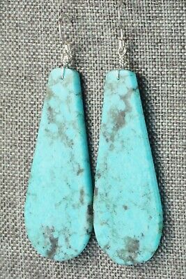 Turquoise & Sterling Silver Earrings - Lupe Lovato