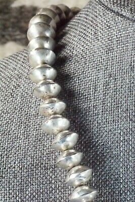 Turquoise, Sterling Silver Pendant & Navajo Pearl Necklace - Ernest Hawthorne