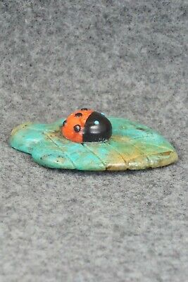 Ladybug Zuni Fetish Carving - Reynold Lunasee