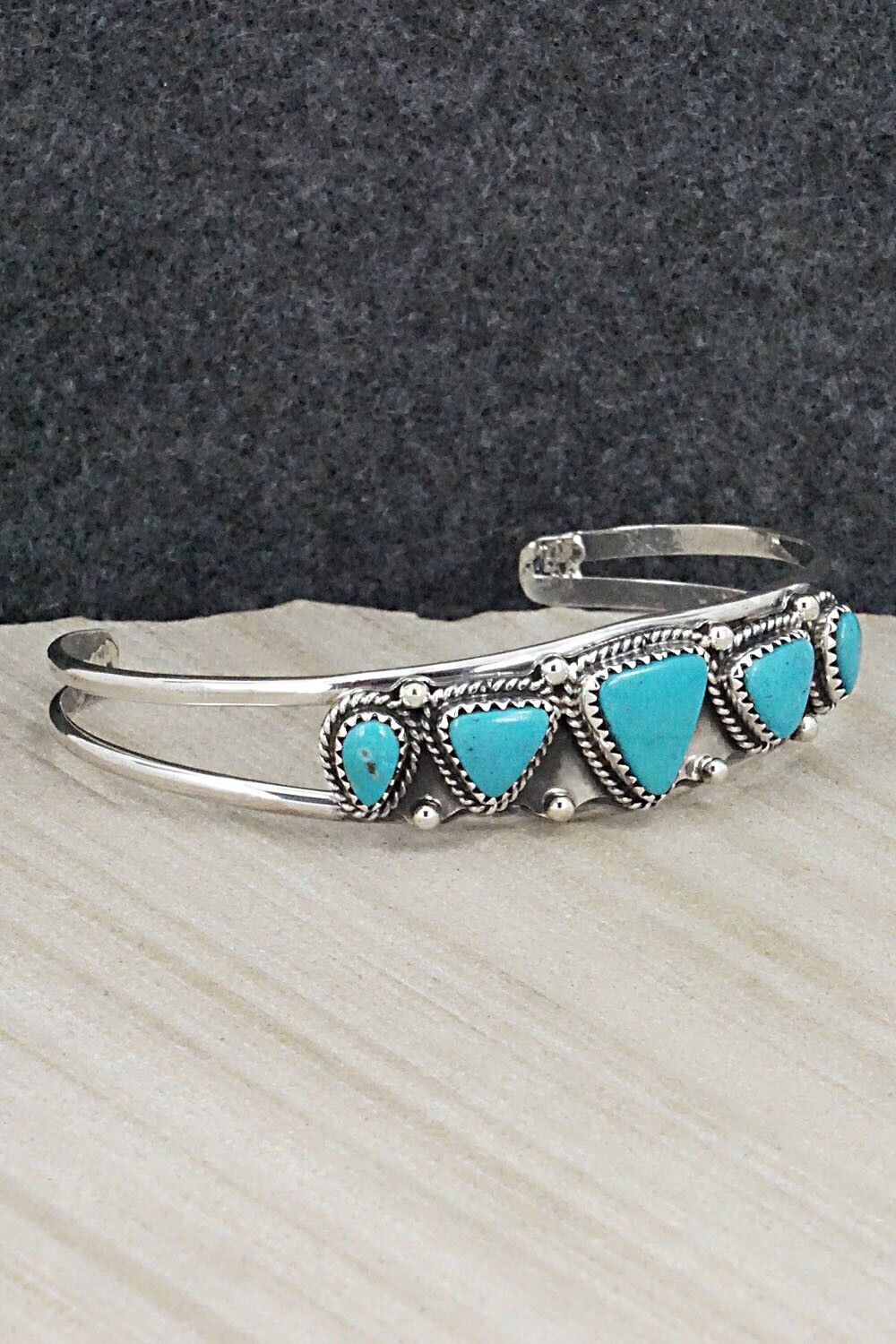 Turquoise & Sterling Silver Bracelet - Roberta Begay