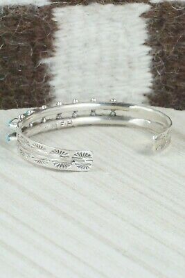 Turquoise & Sterling Silver Bracelet - Mary Hannaweeke