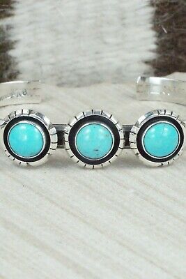 Turquoise & Sterling Silver Bracelet - Amos Begay