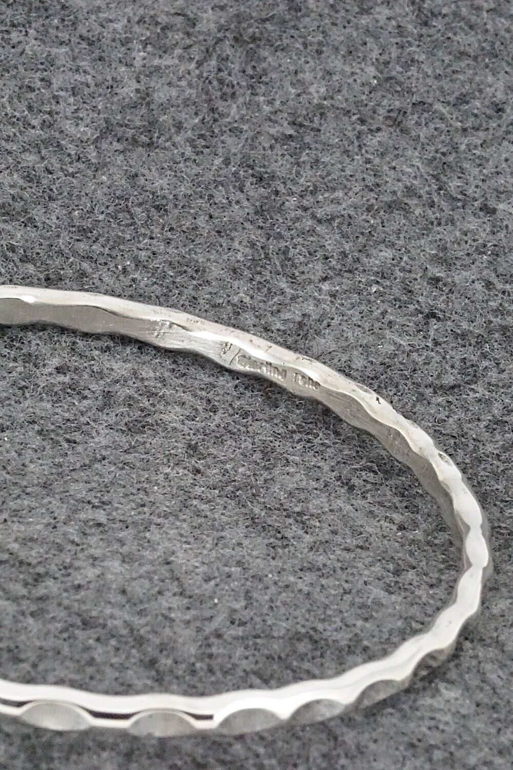 Sterling Silver Bangle Bracelet - Elaine Tahe
