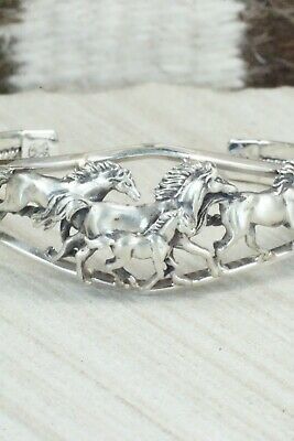 Turquoise & Sterling Silver Bracelet - Bobby Platero