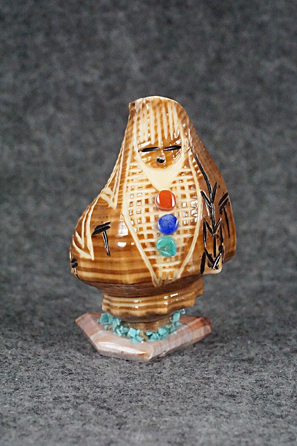 Corn Maiden Zuni Fetish Carving - Gloria Chattin