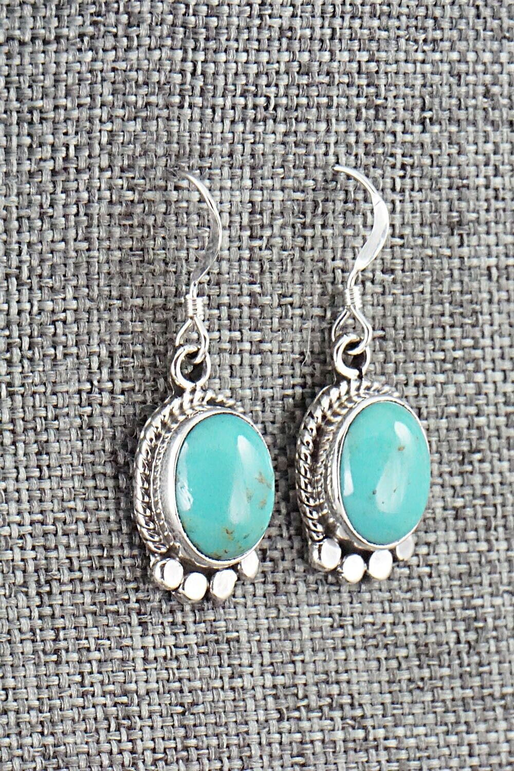 Turquoise and Sterling Silver Earrings - Sharon McCarthy