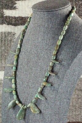 Turquoise & Sterling Silver Necklace - Navajo