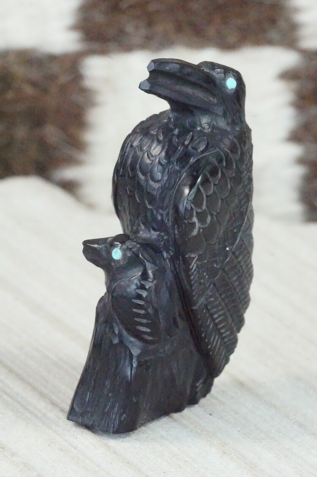 Crow Zuni Fetish Carving - Derrick Kaamasee