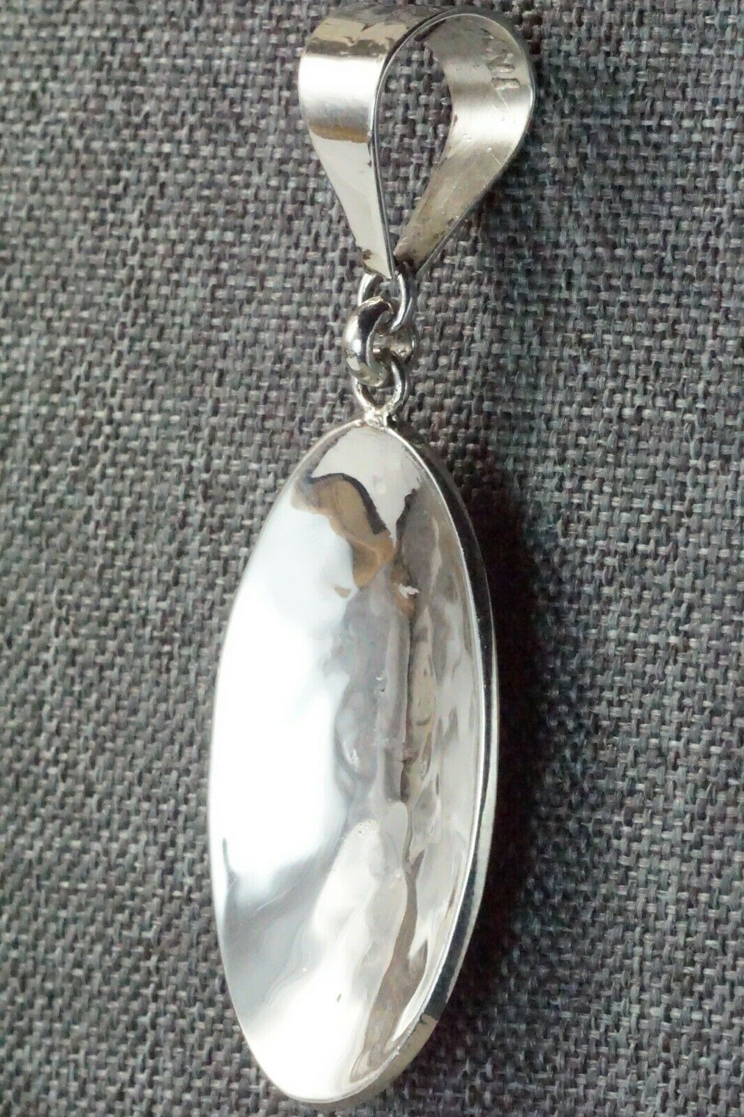 Inlay Turquoise Bluebird & Sterling Silver Pendant - Quintin Quam Sr