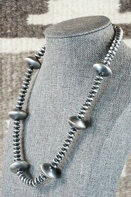 Navajo Sterling Silver Pearl Necklace - Tonisha Haley