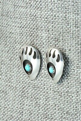 Turquoise & Sterling Silver Earrings - Leta Parker