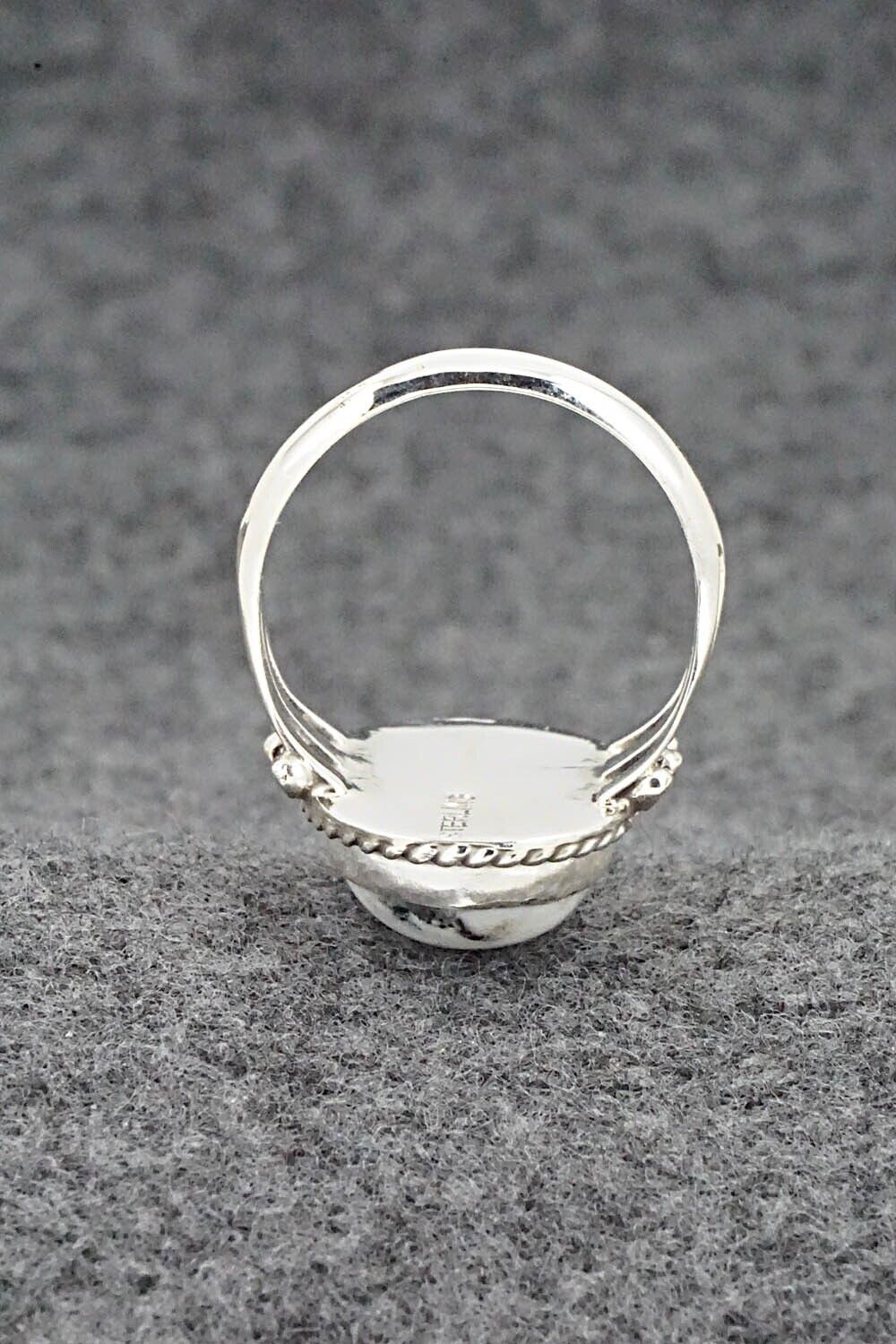 White Buffalo & Sterling Silver Ring - Grace Kenneth - Size 7.5