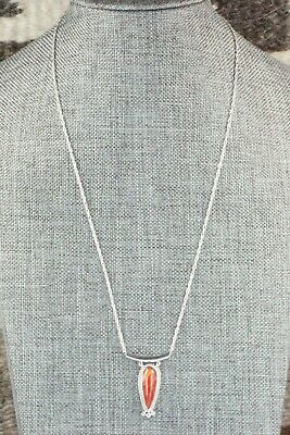 Spiny Oyster & Sterling Silver Necklace - Sharon McCarthy