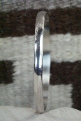 Navajo Sterling Silver Bangle Cuff - Elaine Tahe