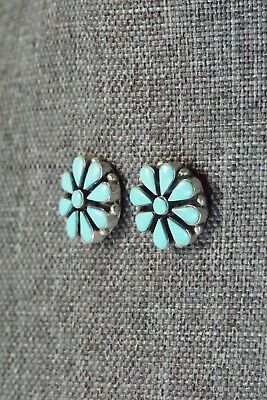 Turquoise & Sterling Silver Earrings - Arie Kanteena