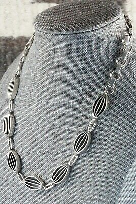 Navajo Sterling Silver Necklace - James Bahe