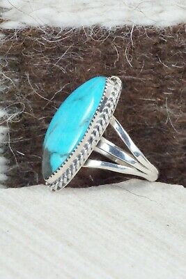 Turquoise & Sterling Silver Ring - Tom Dinesto - Size 6.75