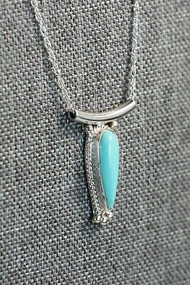 Navajo Turquoise & Sterling Silver Necklace - Sharon McCarthy