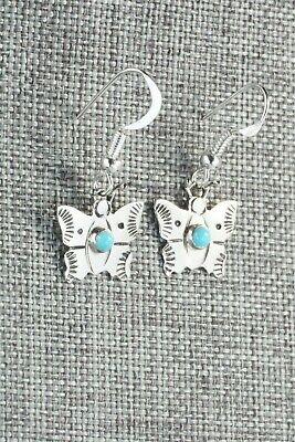 Turquoise & Sterling Silver Earrings - Lucille Platero