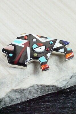 Multi Stone and Sterling Silver Pendant & Pin - Ernie Ohmsattie