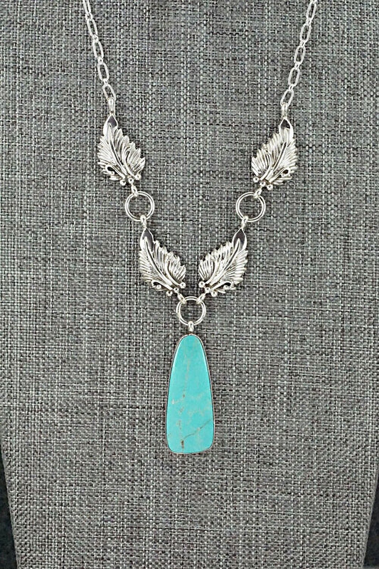 Turquoise & Sterling Silver Necklace - Mark Barney