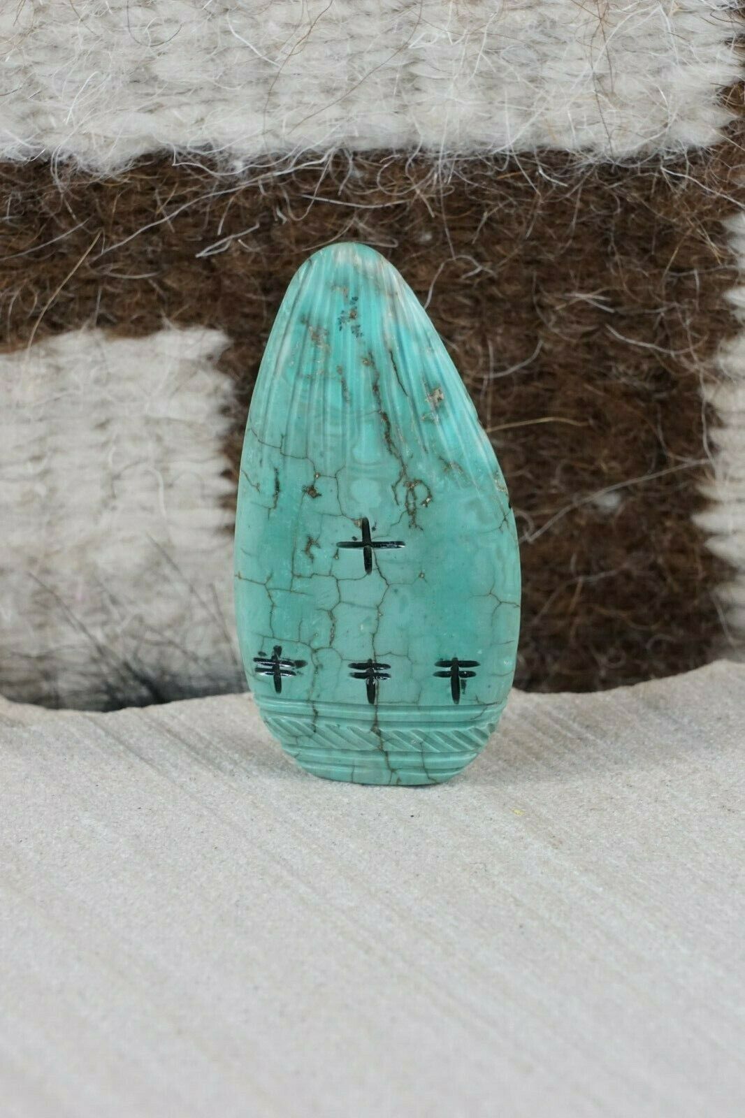 Corn Maiden Zuni Fetish Carving - Stuart Quandelacy - High Lonesome Trading