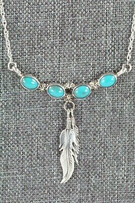 Turquoise & Sterling Silver Necklace - Verley Betone